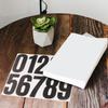 6 Sheets Premium Adhesive Numbers Stickers for Garbage Bins Mailbox Porch Pillars Street Number Signs Outdoor Long-Lasting DIY