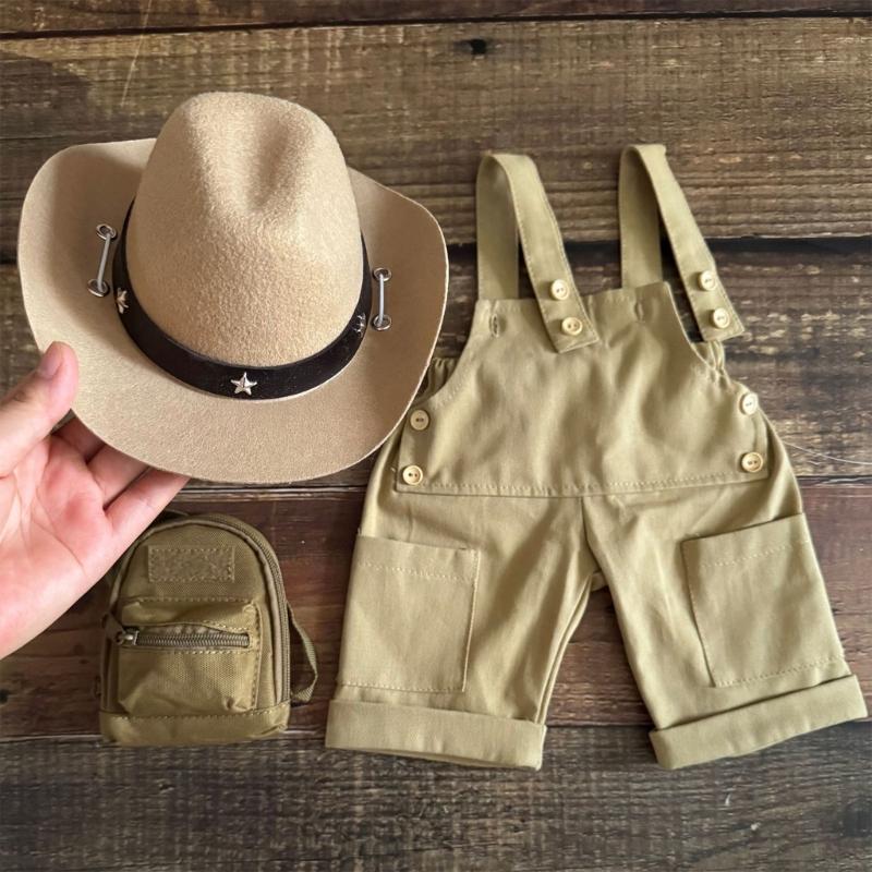 Entzückende Baby-Fotoshooting-Strampler-Hut Weiches Polyester-Outfit für Neugeborene 0-1 Monat Sichere Fotosession Geschenk