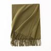 Cashmere Feel Solid Color Women's Imitation Cashmere Scarf Spring Atmosphere Korean Style Versatile Mid Length Shawl Scarf