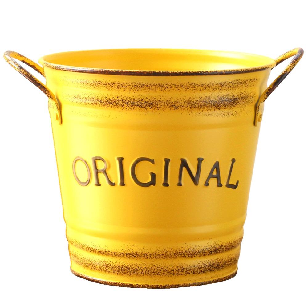 Metal Iron Flower Pot Plants Planter Garden Flower Stand Creative Plant Growth Container