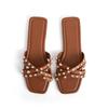 2024 New Arrival Women's Rivet Flat Sandals - Summer Beach Slippers