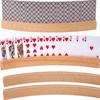 Wooden Card Holder Poker Rack With Extended Design For Card Enthusiasts
