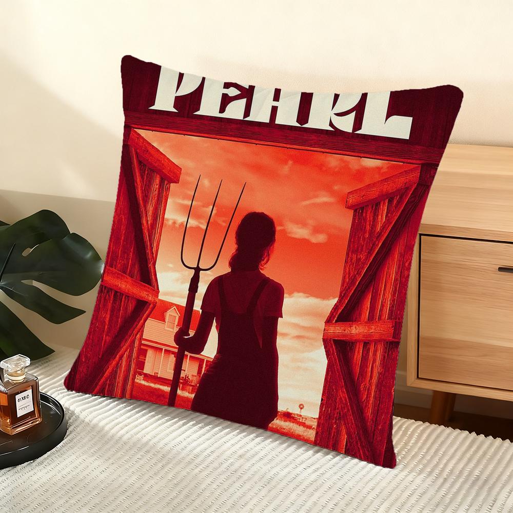 Cushion Cover Silky Short Plush Home Sofa Cushion Cover - Invisible Zipper Home Decoration Pearl Classic Movie