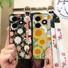 Fashion Design Durable Phone Case For Tecno Spark20/KJ5 Flower Anti-knock Phone Holder Anti-dust Dirt-resistant Ring