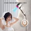 Hands Free Hair Dryer Holder Stand for Lazy People with ABS Material and Wall Mount Design Compatible with Most Hair Dryers
