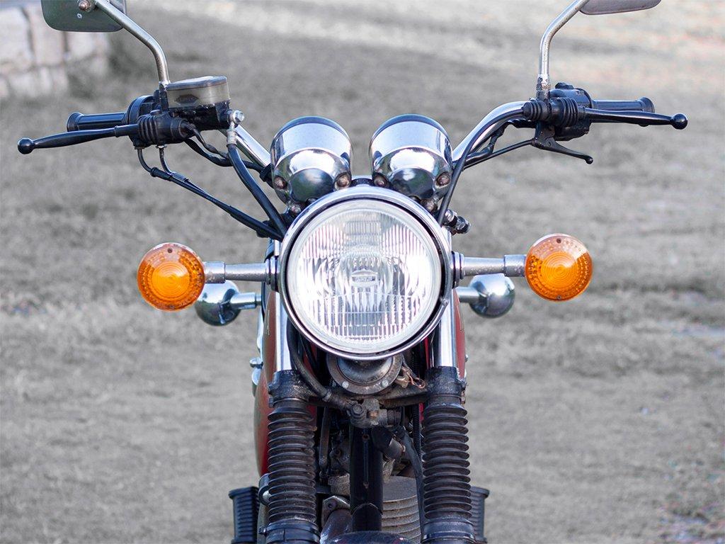 MOTOR ROCK Early Model Handlebars SR Inch Polished "For Maniacs" 7/8 MR-HC051