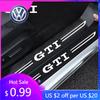 2026 Hot Sticker Carbon Fiber Car Door Threshold Protector Stickers for Volkswagen VW GTI Golf Polo Tiguan Rear Trunk Sill Bumpe