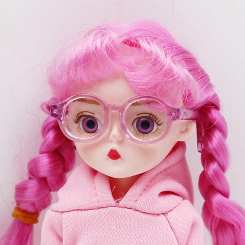 Miniature Round Frame Glasses Multi-color Doll Accessory Lovely Doll Mini Glasses  Kids Gift