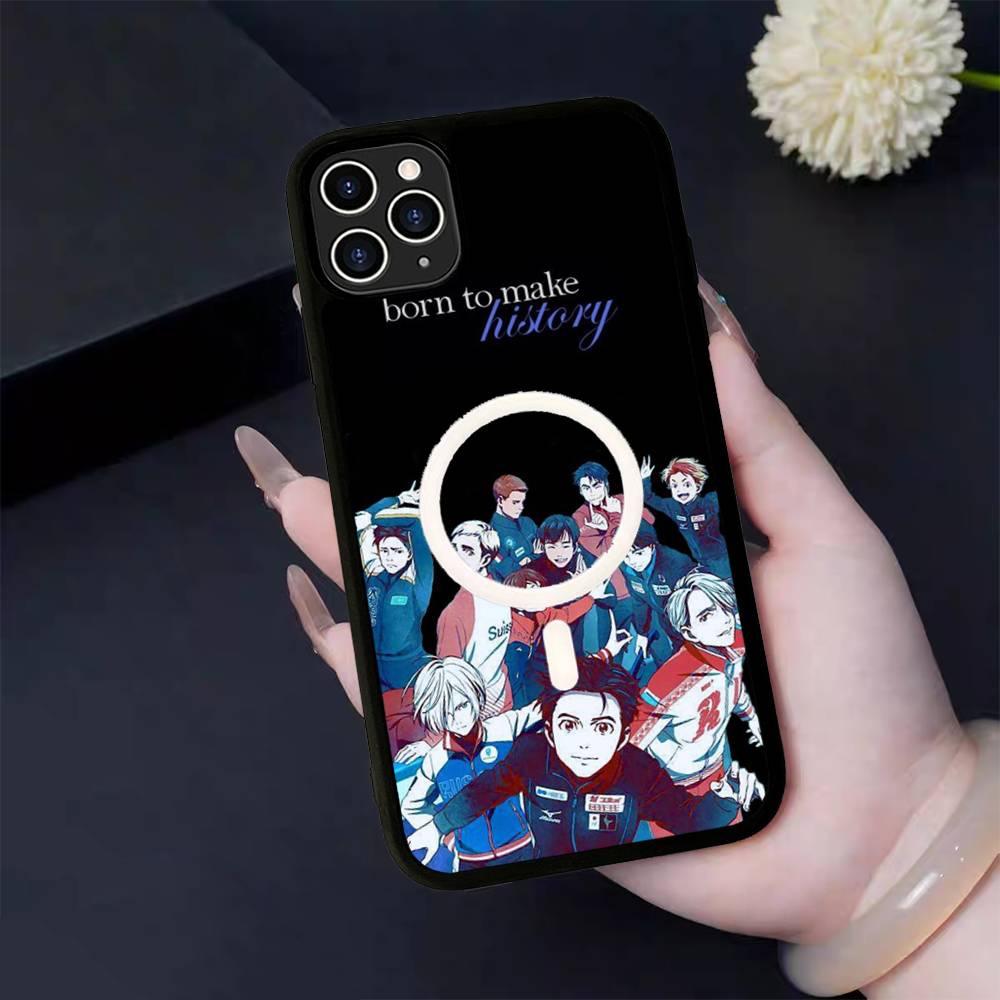 

Sports Anime YURI On ICE BL For Magsafe Magnetic Wireless Phone Case For IPhone 11 12 13 14 15 16 17 Pro Max Plus Cover iPhone 12