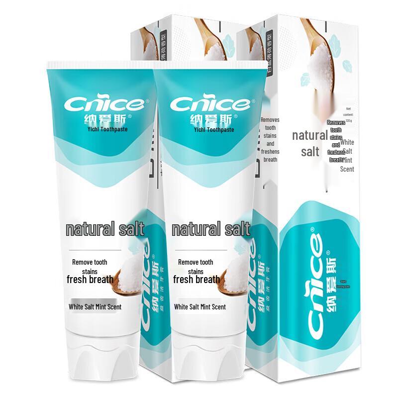 

NICE Natural Salt Whitening Toothpaste 2-Pack (2 x 120g)