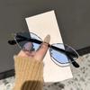 Neutral New Fashion Metal Frame Cat Eye Sunglasses Women Retro Luxury Polygonal Sunglasses Outdoor Driving Travel Sunglasses