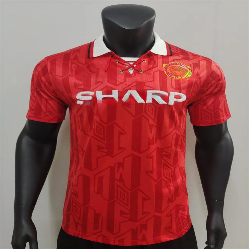 Vintage jersey Red Devils Triple Crown home short-sleeved No. 7 Beckham M replica jersey short-sleeved football jersey S