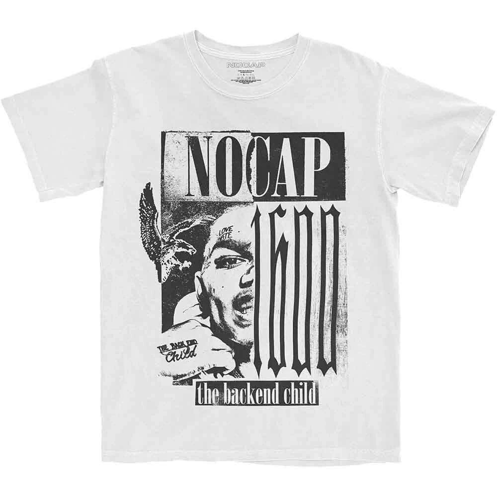 NoCap T Shirt Backend Logo Official Mens White XL 4XL