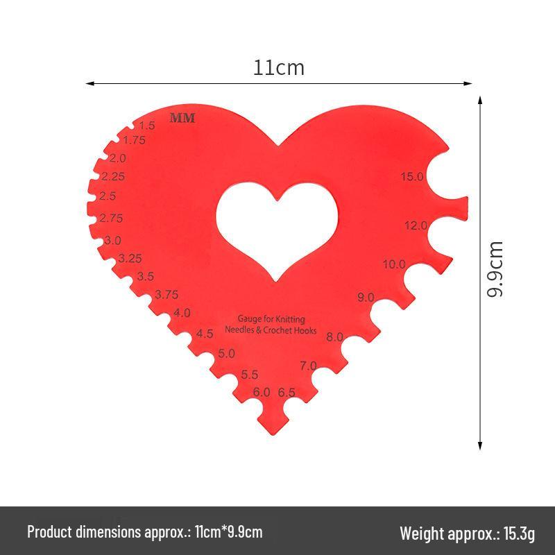 Multifunctional High-Quality Plastic Knitting Ruler Tool