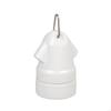 Heavy Duty Ceramic E27 Lamp Holder With GG50 Metal Hook For Bathroom Heaters Bulbs And LED Lights M4YD