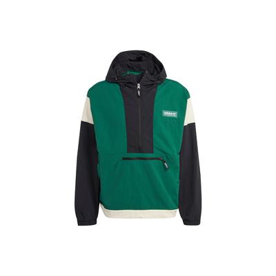 Giacca Sportiva con Cappuccio a Maniche Lunghe Antivento Originals Adventure Uomo Giacche Verde Scuro IC5640