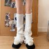 Lolita Leg Cover Knee Warmers Japanese JK Knitted Long Socks Retro Boot Socks  for Women & Girls
