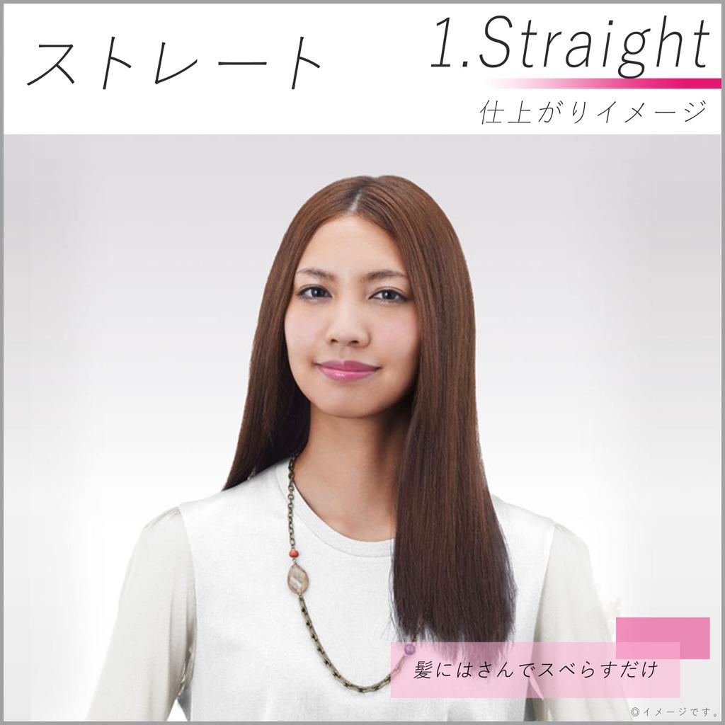 Panasonic Compact Iron for Curling and Compatible with 2Way Pale Pink Straightening, Overseas, EH-HV18-PP