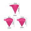 Foldable Silicone Funnel Set Heat Resistant Collapsible Funnel Silicone Collapsible Kitchen Funnel Set for Liquid for Food