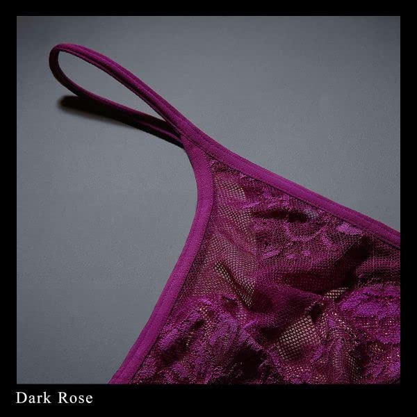 Himico Uomo LEONARDO Lace Bikini Sizes and LL Men's T-Back Pants, M, L, (001 Series) (DPU-Dark Purple, L)