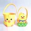 Felt Basket for Kids and Family Holiday Decoration Gift Bag with Carrying Handle Candy Bucket Easters Accessories