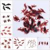 10Pcs/set Centipede Simulation Cockroach Model Simulation Fake Rubber Cockroach  Halloween Party