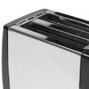 Black 2 Slice Extra Wide Slot Toaster Full Automatic Sandwich Machine Multifunctional Breakfast