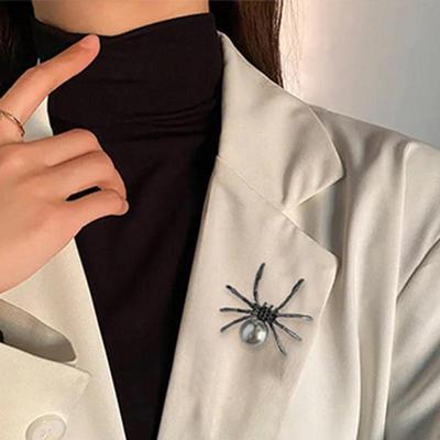 Rhinestone Spider Brooch Elegant Spider Brooch Pin Women Goth Accessories Pins Unique Backpack Aesthetic Brooch Embellished