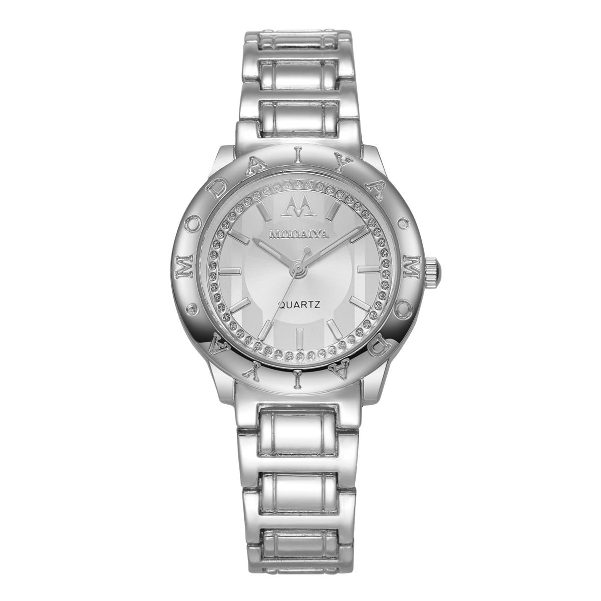 

Luxury Rhinestone Women Watches Fashion Stainless Steel Strap Wristwatch For Ladies Clock Reloj Mujer