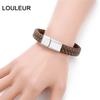 1m 12x6mm Braided  Leather Rope Punk Braided Leather Cord  Flat Braided Cord Rope Accessories Jewelry Findings Handmade Gift
