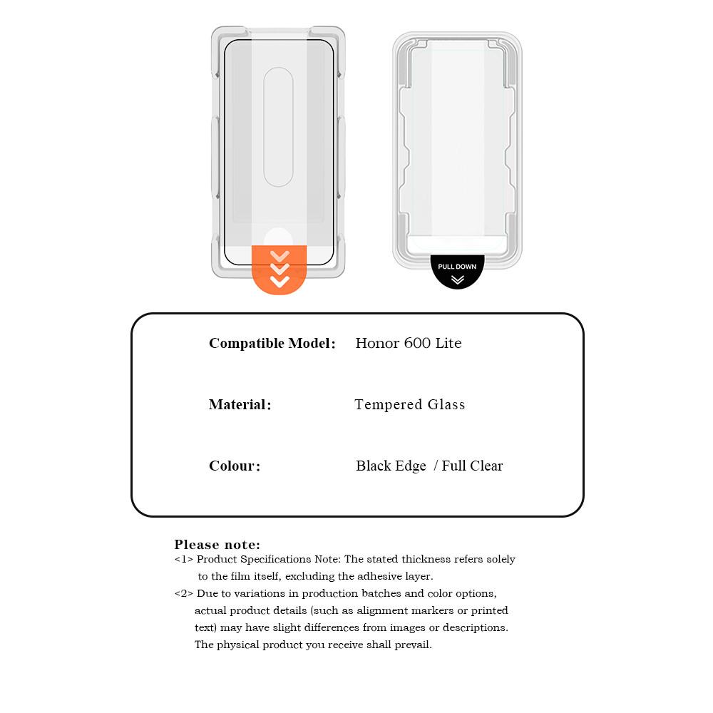 Tempered Glass For Honor 600 Pro Lite Protector Film Full Coverage HD Clear Anti-Scratch 9H FM2000