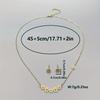 3Fashionable autumn and winter stainless steel daisy necklace and earring set with clavicle chain, bohemian holiday style, suitable for birthdays,