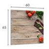 PANEL SZKLANY DO KUCHNI 60x65 Drewno