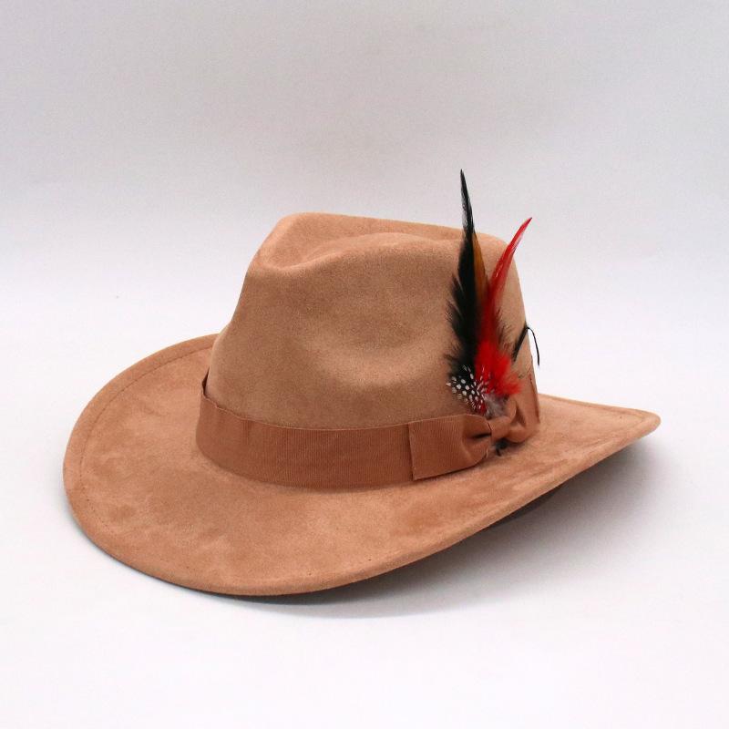 Шляпа хипстера, Цилиндр, Шерстяная шляпа, Британская шляпа, Шерстяная шляпа-джаз. One size (j peach cow)