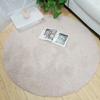 Round Carpet, Two Tone Short Plush Carpet, Living Room Coffee Table Carpet, Bedroom Bedside Mat, Hanging Basket Mat
