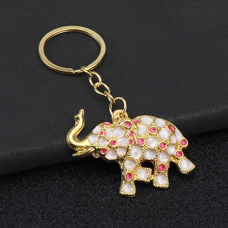 

Винтажный Брелок Слон Креативный Милый Животное Сумка Брелок Для Ключей Автомобиля Для Мужчин Женщин Подарок розовый