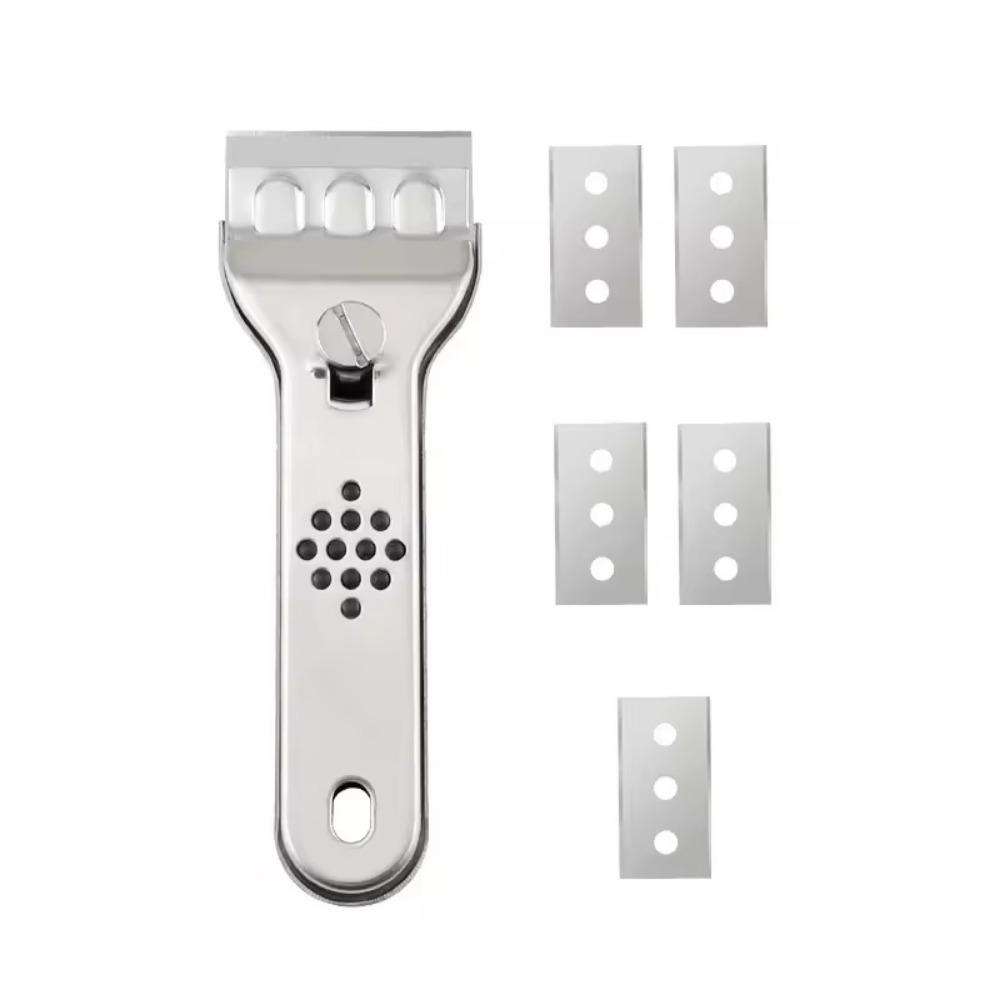 Edelstahl-Reinigungsschaberklinge Glas Küche Keramikfliesen Dekontaminationsschaber Wandboden Farbschaber Werkzeugmesser