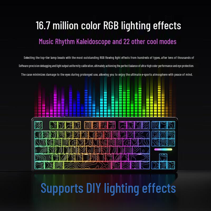 AUSDOM H87 Tri-Mode Mechanical Keyboard