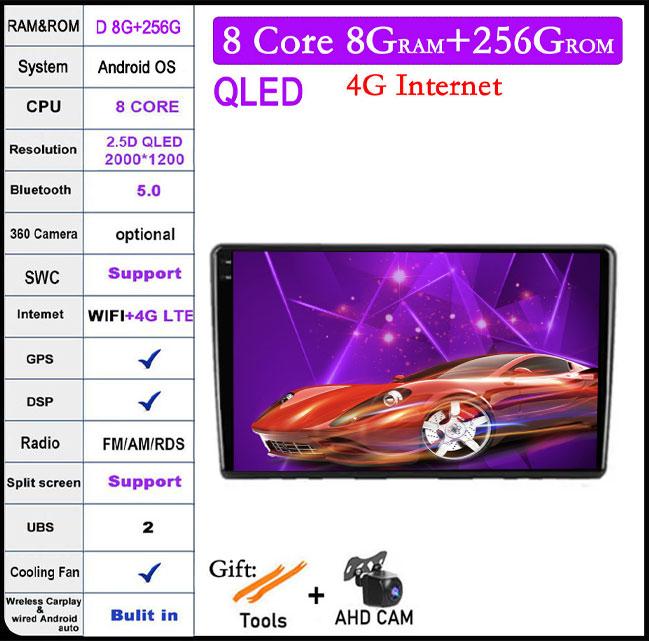 For Kia Ceed ED 2006-2012 Android 14 Car Multimedia Radio System WIFI Auto Navigation Carplay Bluetooth Player Intelligent