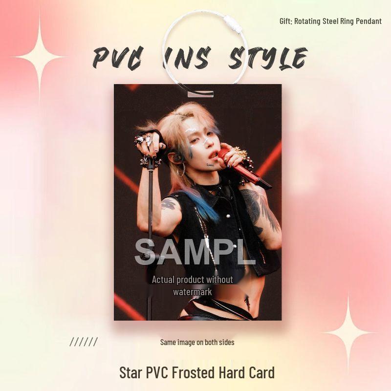 

ONER Yueyue Поддержка Звездной Карты ПВХ Маленький Рюкзак Ита-Бэг Подвеска Украшение PVC Frosted Hard Card (7cmx10cm)