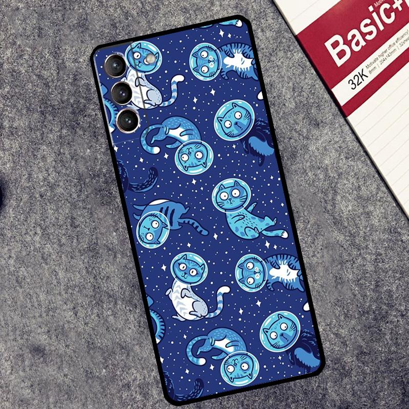 UFO Alien Cat universe Case For Samsung Galaxy S26 S25 Ultra S20 S21 S22 S23 S24 Ultra S10 Plus S25 FE Cover Coque
