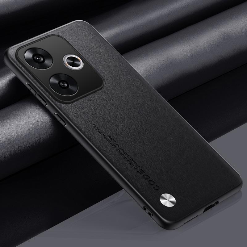 Luxury PU Leather Case For Xiaomi Poco F6 5G Back Cover Silicone Shockproof Full Protection Phone Case For PocoF6 Redmi Turbo 3
