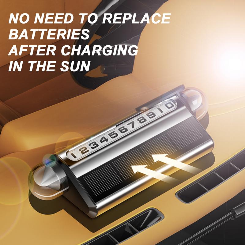 

Temporary Parking Number Plate Car Temporary Parking Number License Plate LED Solar Powered Car Park Stop Number Plate For SUV United States