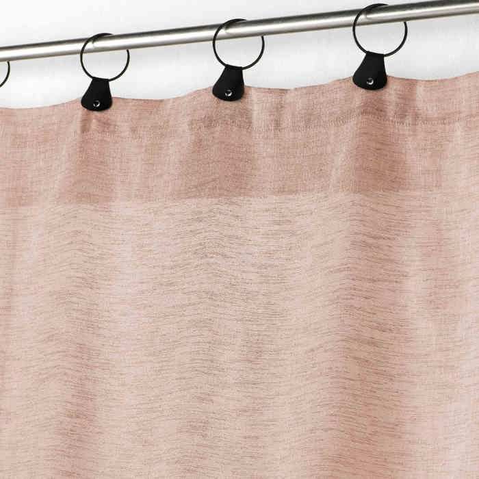 Panneau a anneaux voile tisse 140 x 240 cm Linke blush
