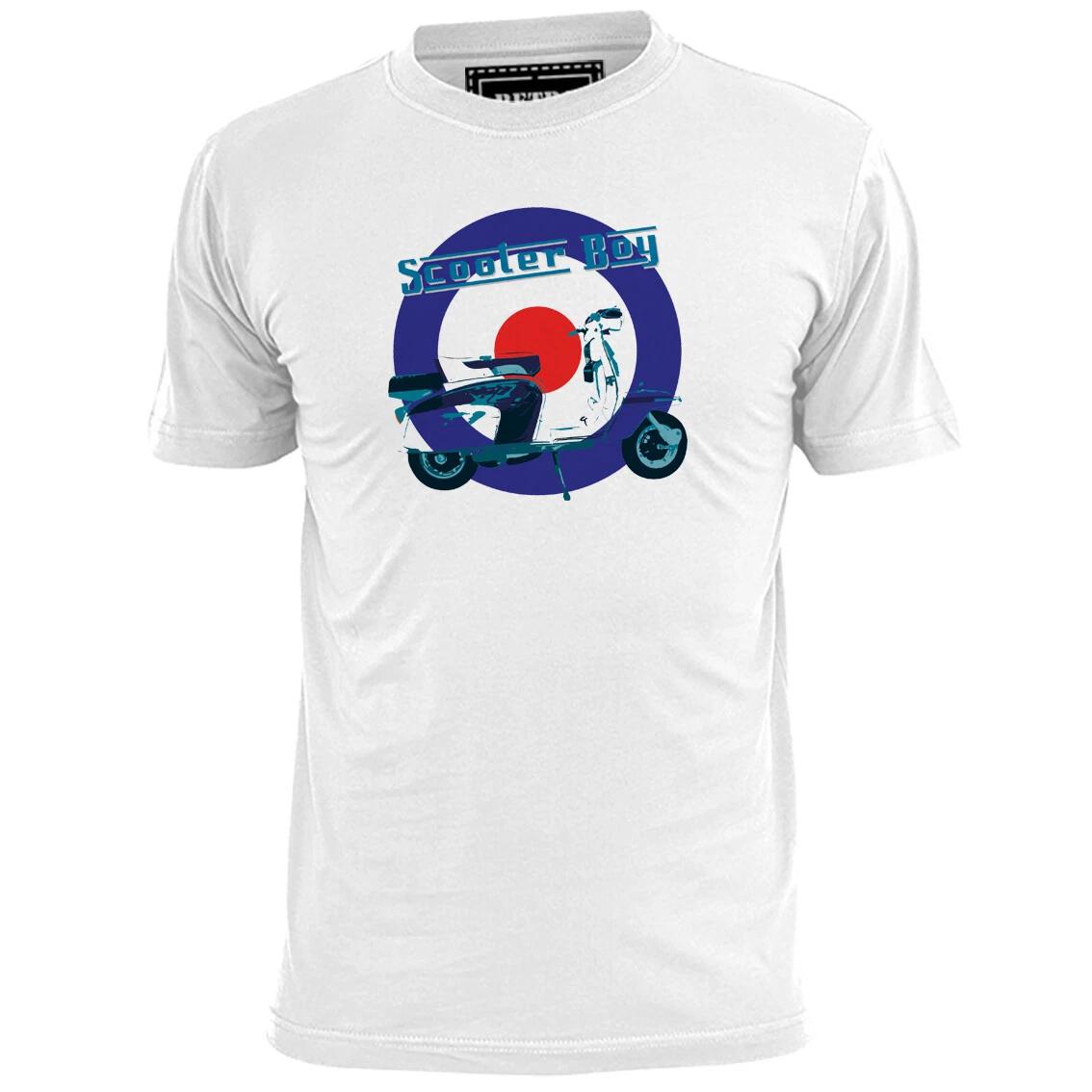 Mens Scooter Boy T shirt Scooters Vespa Lambretta Jam Weller Who XL