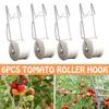 6 Stück/Set Garten Pflanzenroller Haken Tomatenstützhaken Kits Stützschnur Seil für Tomaten Auberginen Wassermelonen Paprika