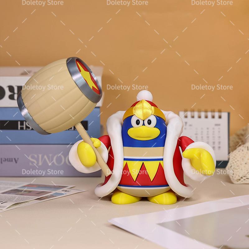 3D Printed Kirby Figure King Dedede With Hammer Character Models Morpho Knight Meta Knight Galaxia DIY Toy for Kid Xmas Gift