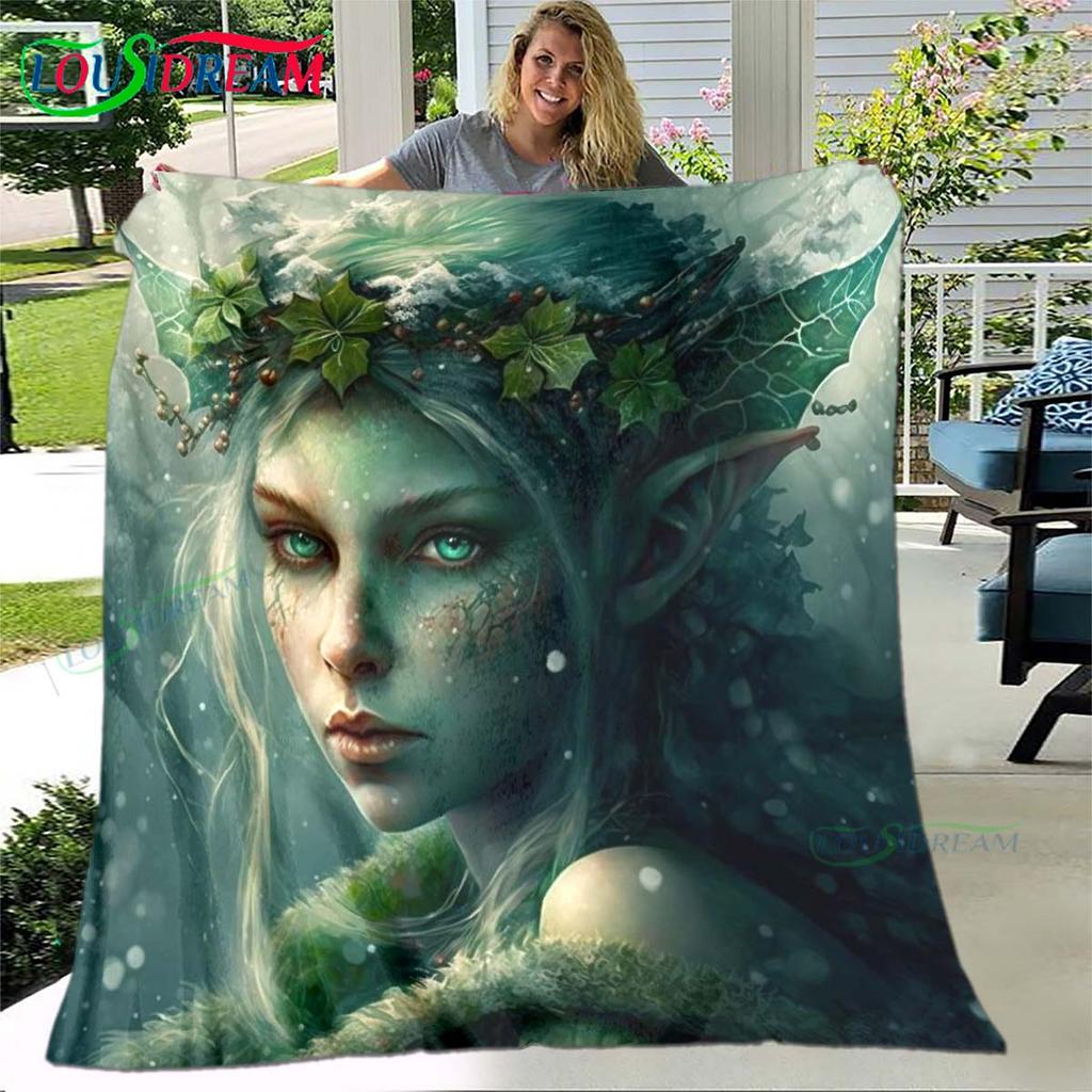 Game Sexy Cartoon Night Elf Soft Blanket Sports Living Room Bedroom Sofa Bed Blanket Gift Travel Office Lunch Break Blanket