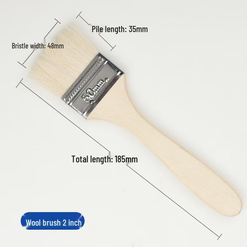 Professional Heat-Resistant Wool Pastry and BBQ Basting Brush