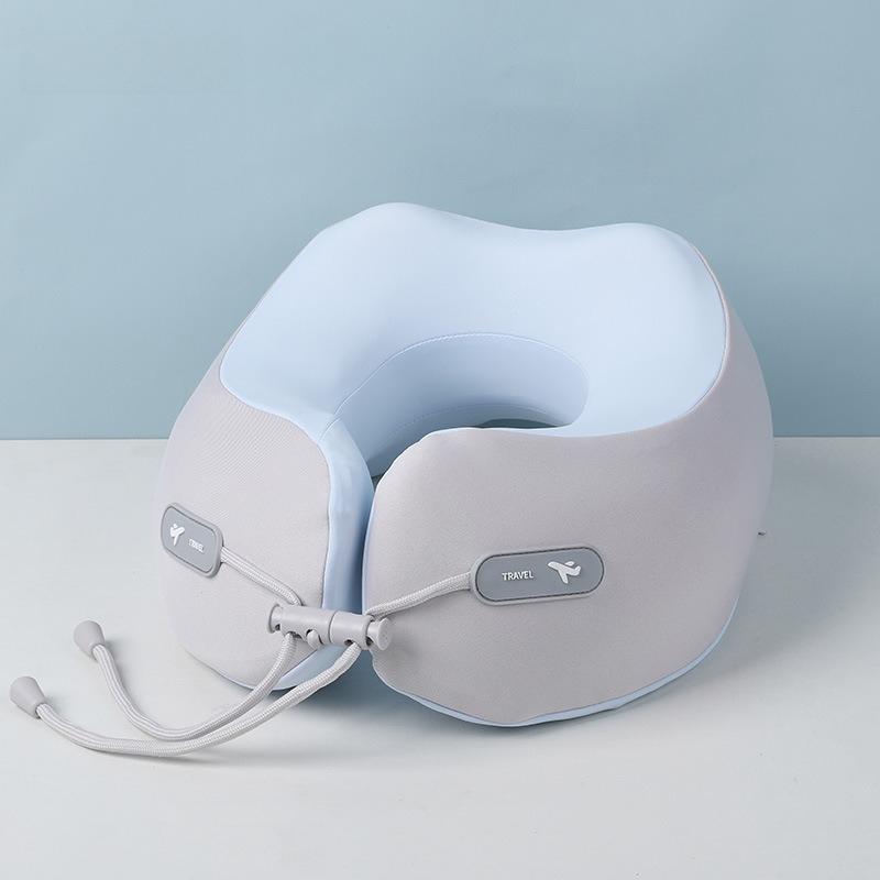 26x22x13cm Four Season Universal Soft U-shaped Pillow Slow Rebound Memory Cotton Support Pillows Lightweight Travel Airplane Pillow Office Nap Pillows